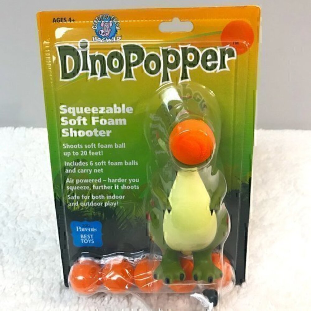 Hog Wild Dino Popper Squeezable Soft Foam Shooter
